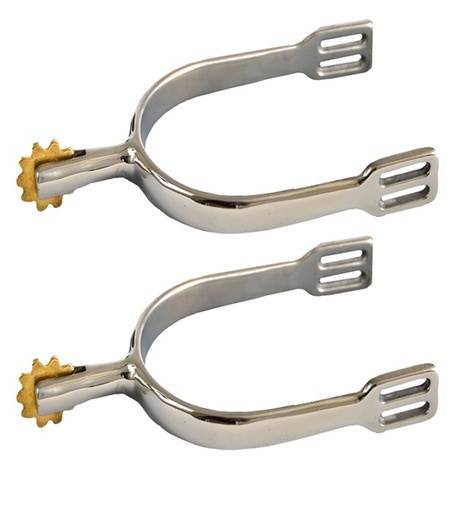 [107-LAD] Acicate Alemán con Rodaja Dentada de 10 Puntas Para Dama de 35 mm