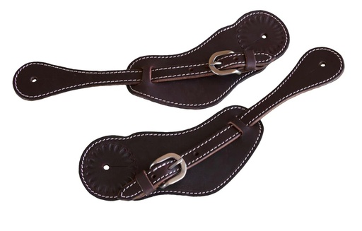 [HESS230] Cincho Para Espuela Texana Shenandoah Látigo Color Havana