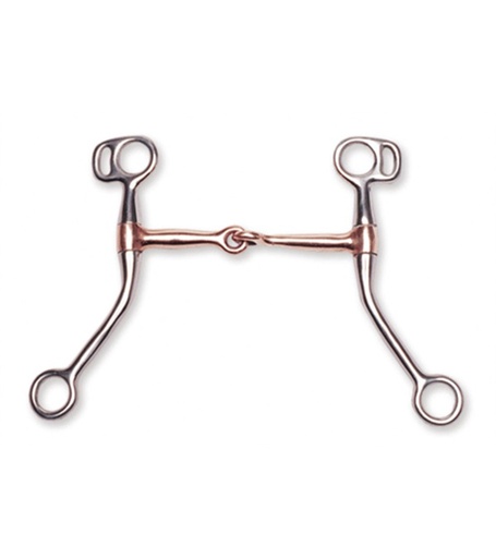 [10455] Bocado de Entrenamiento Articulado de Cobre Talla 5" y Patas de 7"