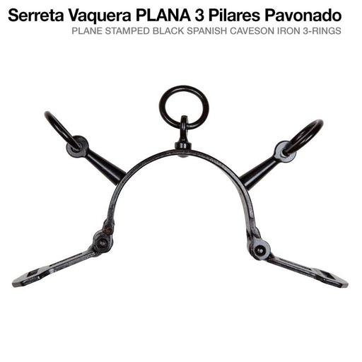 [21135070001] Serreta Vaquera 3 Pilares Plana Pavonado