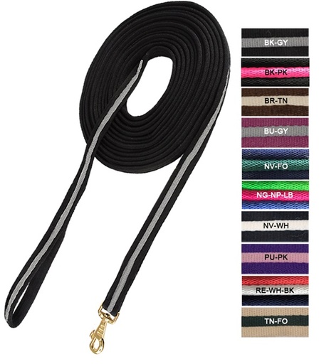 [2003-NVWH] Loncha De Algodón Suave de 1" x 28´ (8.53 mts) Color Azul Marino/Blanco