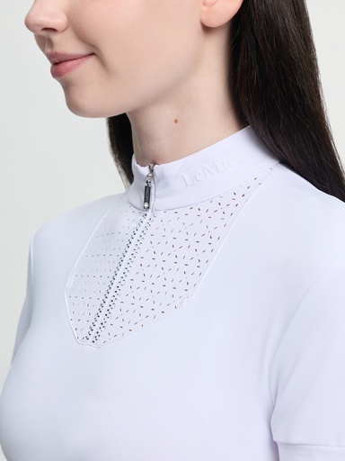 Blusa LeMieux Para Niña Brilliance Livvy Manga Corta Color Blanco