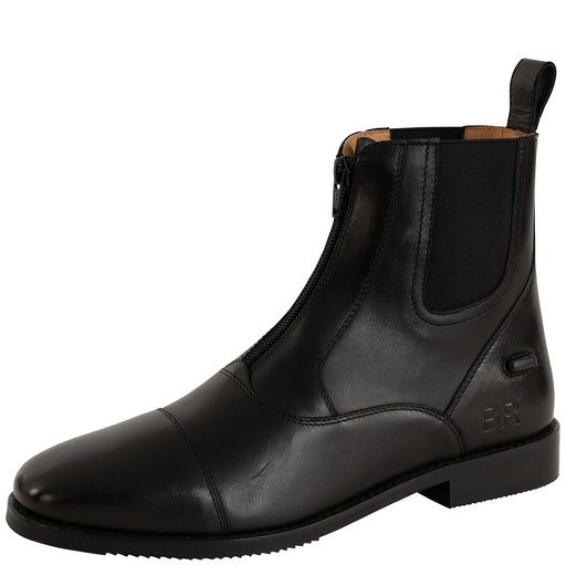 Botines BR Medole Color Negro Con Zipper Frontal