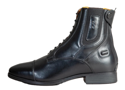 Botines Tredstep Ireland Medici III Con Cintas Elásticas y Zipper Trasero Color Negro